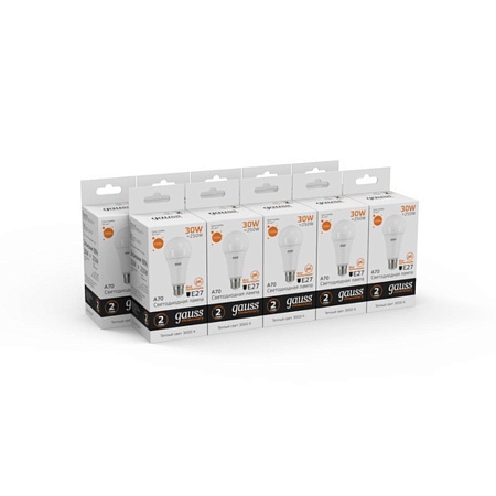 Светодиодная лампа Gauss A67 30W 2320Lm 3000K E27 73219 - фото