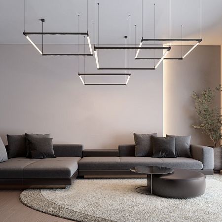 Module System Набор подвеса угловой с вводом питания (черный) 85195/00 Elektrostandard - фото