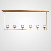 Люстра Rh Boule De Cristal Linear Chandelier 6 Bronze Imperiumloft 240202-22