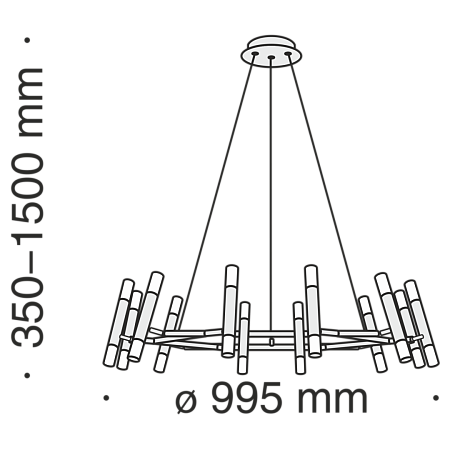 Подвесной светильник Maytoni Vigo MOD031PL-24B - фото