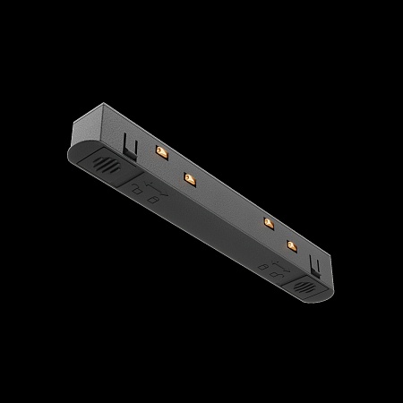 Коннектор питания прямой Exility черный - фото