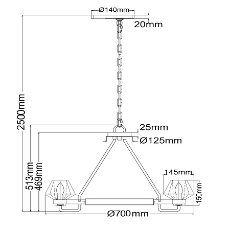 Люстра MW-Light Джестер 104012506 - фото