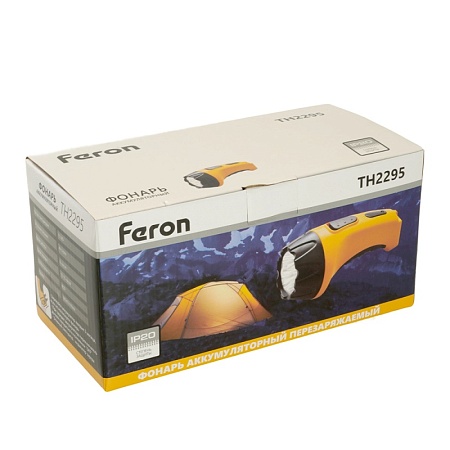 Фонарь аккумуляторный, 15 LED DC (свинцово-кислотная батарея), желтый, TH2295 (TH93C) - фото