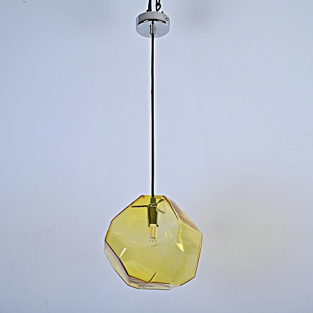 Подвесной Светильник Color Ice Cube Pendant Jevio 1 Янтарный Imperiumloft 178463-26 - фото