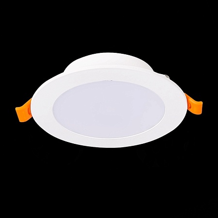 Св-к встр. Белый LED 1*10W 3000K/4000K/6000K 850Lm Ra80 110° IP20 D120xH30 220-240V ST212.508.10 - фото