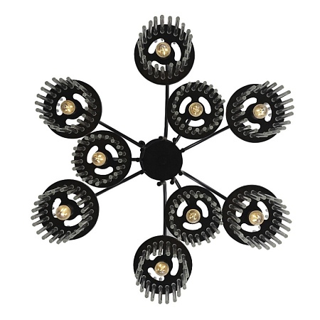 Светильник подвесной ST-Luce черный/прозрачный E14 9*40W SL6145.403.09 - фото