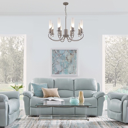 Подвесной светильник Eurosvet 60117/8 никель - фото