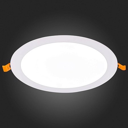 Св-к встр. Белый LED 1*18W 4000K 1 350Lm Ra80 110° IP20 D225xH8 90-265V ST209.548.18 - фото