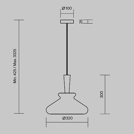 Подвесной светильник Maytoni MOD405PL-01W - фото