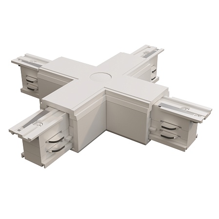 Коннектор Х-образный Trinity белый - фото