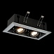 Св-к встр. Черный GU10 2*50W L245xW126xH70 220V Без ламп ST250.148.02 - фото