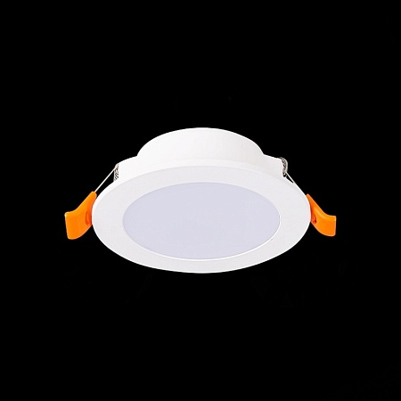 Св-к встр. Белый LED 1*6W 3000K 480Lm Ra80 110° IP20 D90xH30 220-240V ST210.538.06 - фото