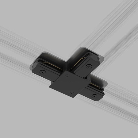 Коннектор Т-образный для однофазного шинопровода черный TRC-1-1-T-BK Elektrostandard - фото