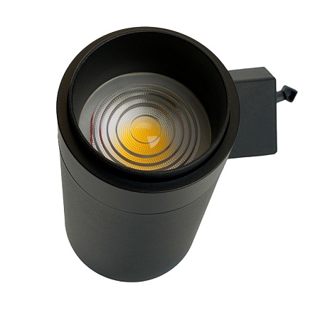 Светодиодный светильник Feron AL137 трековый однофазный на шинопровод 30W 4000K черный, изменяемый угол освещения 15-60град - фото