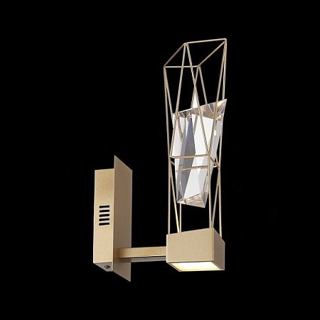 Бра ST-Luce Матовое золото/Матовое золото, Прозрачный LED 1*6W 4000K SL815.201.01 - фото