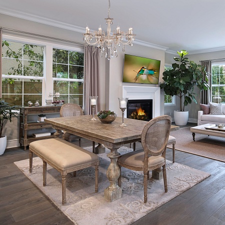 Подвесной светильник Eurosvet 3281/8 белый с золотом / тонированный хрусталь - фото