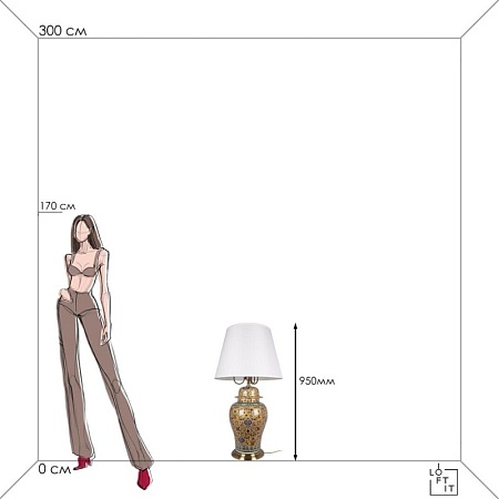 10268T Настольная лампа LOFT IT Sense - фото