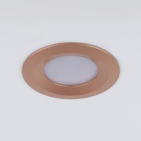 Встраиваемый точечный светильник 110 MR16 золотой Elektrostandard - фото