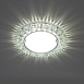 Светильник встраиваемый с белой LED подсветкой Feron CD4045 потолочный GX53 без лампы, прозрачный, хром - фото