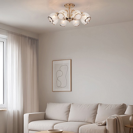 Потолочный светильник Eurosvet 30026/8 золото - фото