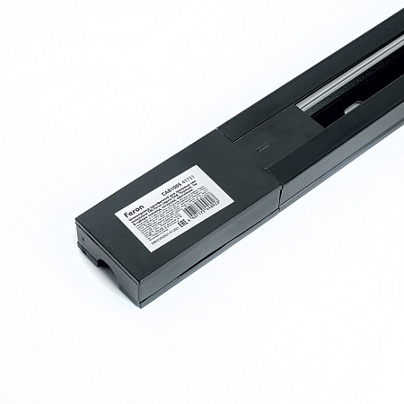 Шинопровод для трековых однофазных светильников, белый, 3м,  в наборе токоввод, заглушка, крепление, CAB1005 - фото