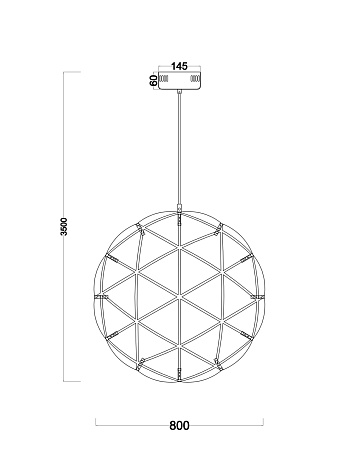 Подвесной светильник Freya Amber FR5099PL-L52CH - фото