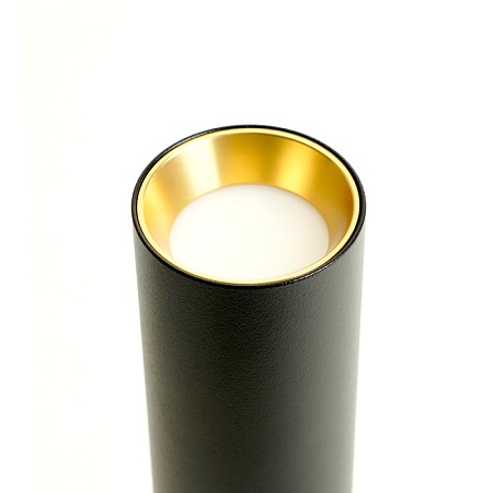 Светильник Feron ML1011 настенно-потолочный под лампу GU10, черный + золото - фото