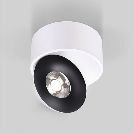 Накладной светодиодный светильник Glide белый/черный 25100/LED Elektrostandard - фото