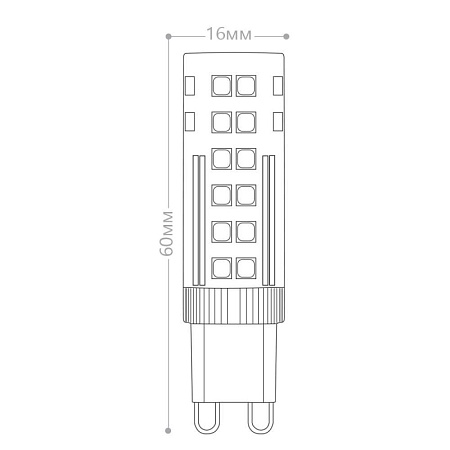 Лампа светодиодная Feron LB-433 G9 7W 175-265V 2700K - фото