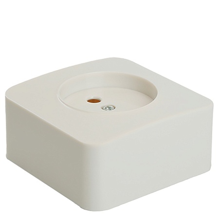 Розетка 1-местная б/з открытой установки, STEKKER, 250В, 10А, IP20, серия София, белый, MST10-11-01 - фото