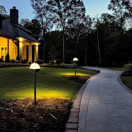 Светильник уличный наземный ST-Luce Черный/Белый E27 1*40W SL9000.405.01 - фото