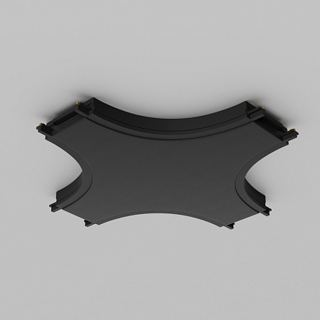 Коннектор питания X-образный Radity черный - фото