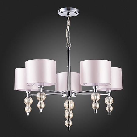 Светильник подвесной Хром/Светло-бежевый E14 5*40W SLE105703-05 - фото