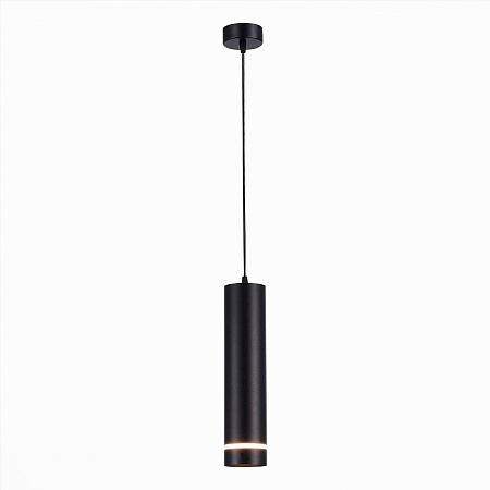 Светильник подвесной Черный LED 1*12W 3000K 936Lm Ra>90 120° IP20 D80xH300 165-265V ST115.433.12 - фото