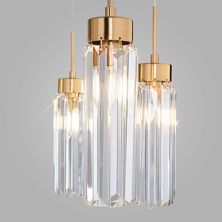 Подвесной светильник Eurosvet 60163/6 латунь - фото