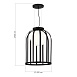 Светильник подвесной ST-Luce Черный/Белый E27 1*60W SL6129.403.01 - фото