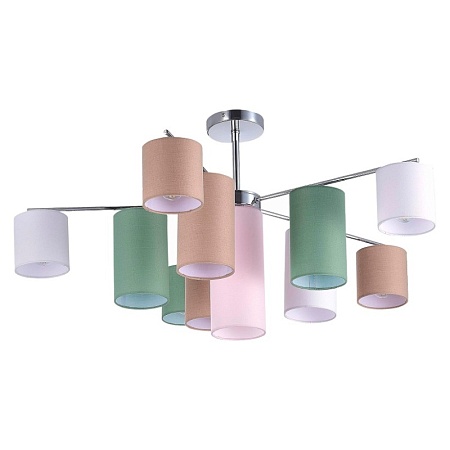 Светильник потолочный Хром/Белый, Бежевый, Зеленый E14 11*40W SLE300602-11 - фото