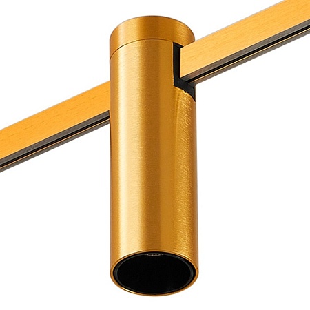 Магнитный трековый светильник FARM Золотистый LED 1*5W 3000K 230Lm Ra90 60 IP20 D35xH11 ST810.206.05 - фото
