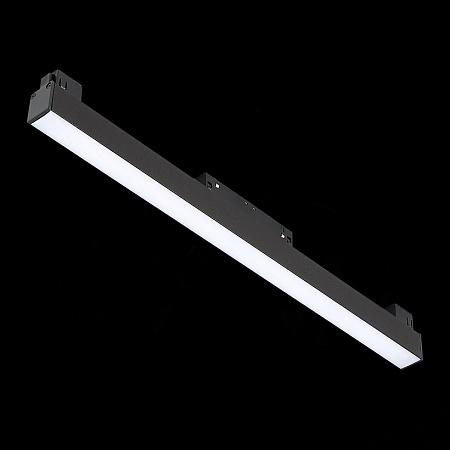 Магнитный трековый светильник Черный LED 1*12W 3000K 780Lm Ra>90 120 IP20 L406xW22xH44 ST360.436.12 - фото