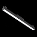 Магнитный трековый светильник Черный LED 1*12W 3000K 780Lm Ra>90 120 IP20 L406xW22xH44 ST360.436.12 - фото