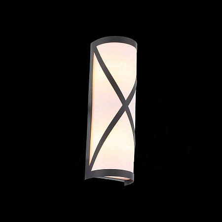 Светильник уличный настенный ST-Luce Черный/Белый E27 2*60W SL076.411.01 - фото