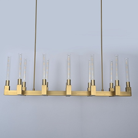 Люстра Canelle Linear Chandelier 12 Modern Brass Imperiumloft 84598-22 - фото