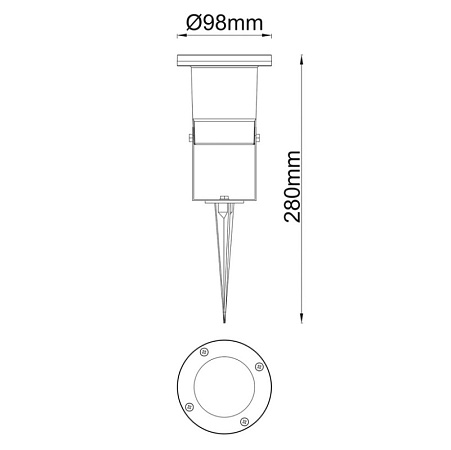Уличный светильник  титан DeMarkt  808040201 - фото