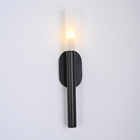 Бра Rousseau Small Bath Sconce Black Imperiumloft 192924-22 - фото