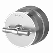 Выключатель на 4 положения двухклавишный Vintage серебро матовый/хром W5822054