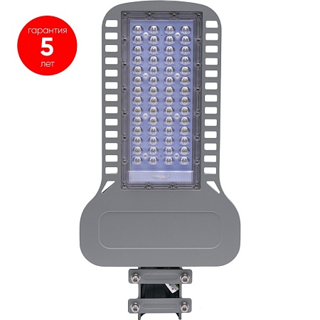 Светодиодный уличный консольный светильник Feron SP3050 80W 4000K 230V, серый - фото