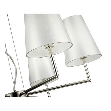 Светильник подвесной Никель/Белый E14 6*40W SLE105903-06 - фото