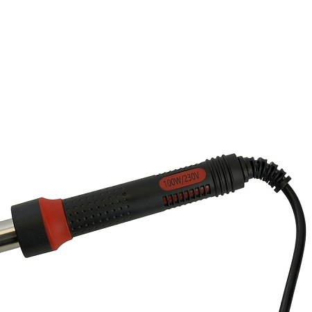 Паяльник с индикатором  100W, нихромовый нагреватель, долговечное жало, 230В, STEKKER  PLE301-100 - фото