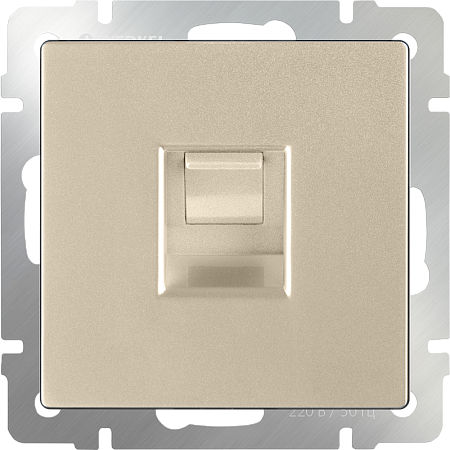 Розетка Ethernet RJ-45 шампань WL11-RJ-45 - фото