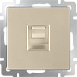 Розетка Ethernet RJ-45 шампань WL11-RJ-45 - фото